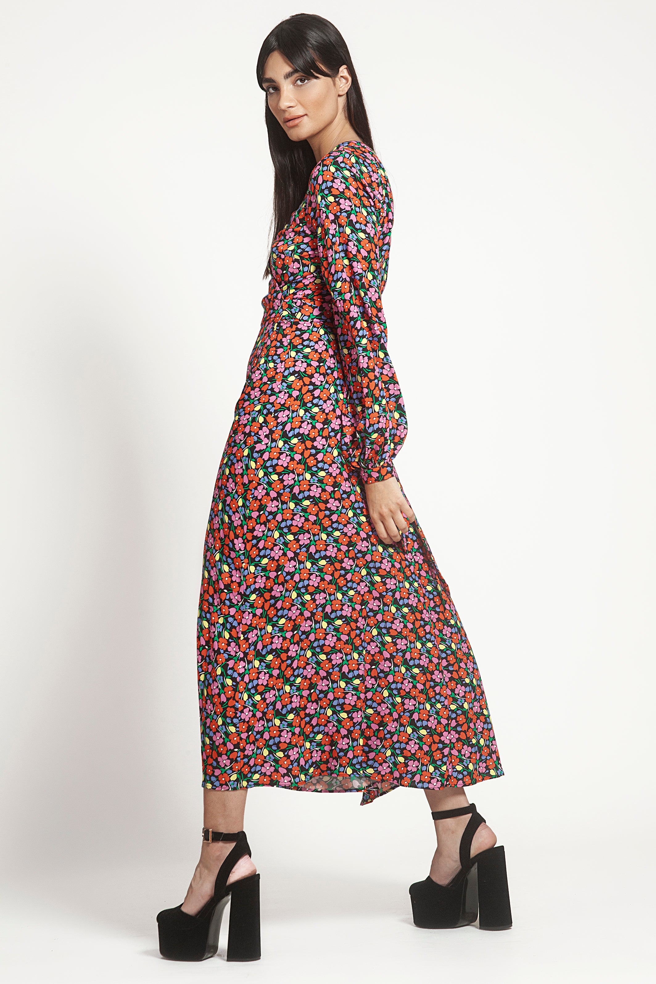 Fabienne Dress in Ditsy Garden Floral