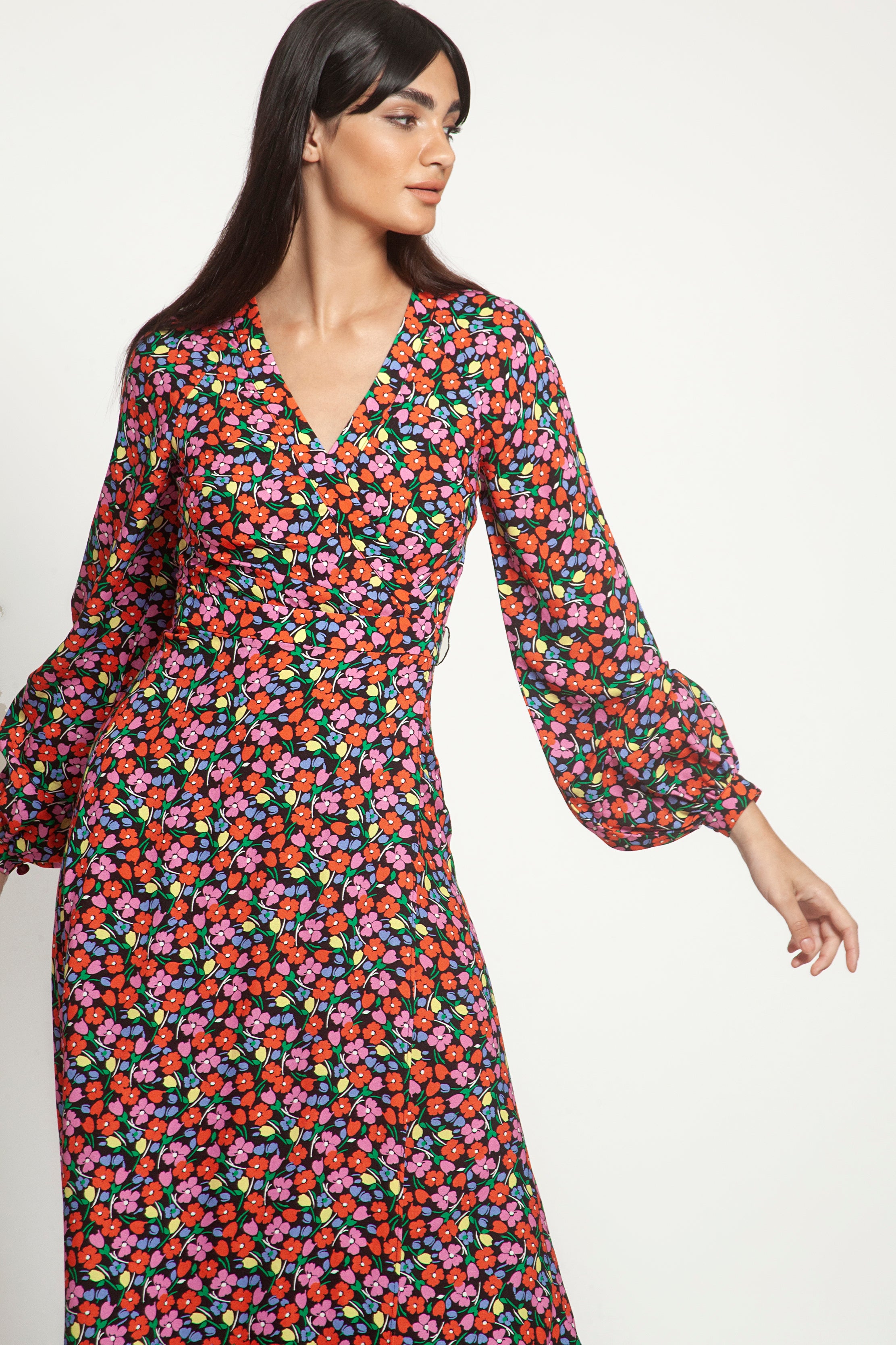 Fabienne Dress in Ditsy Garden Floral