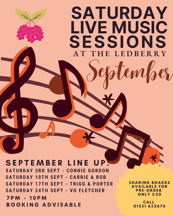 September Live Music Sessions @ The Ledberry