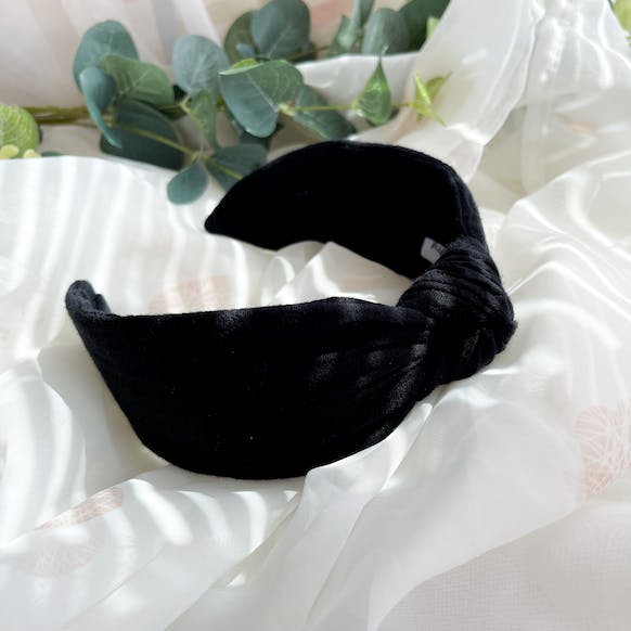Knot Headband in Cotton Muslin