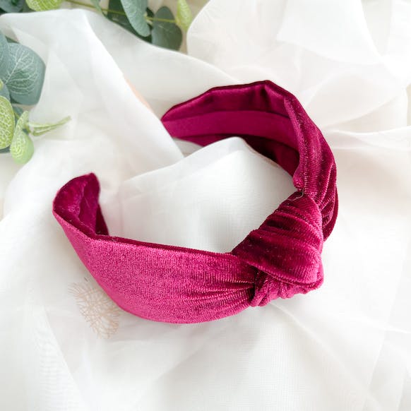 Handmade Velvet Knot Headband