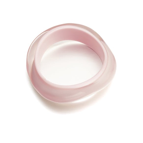 Baby Pink Organic Lucite Bangle