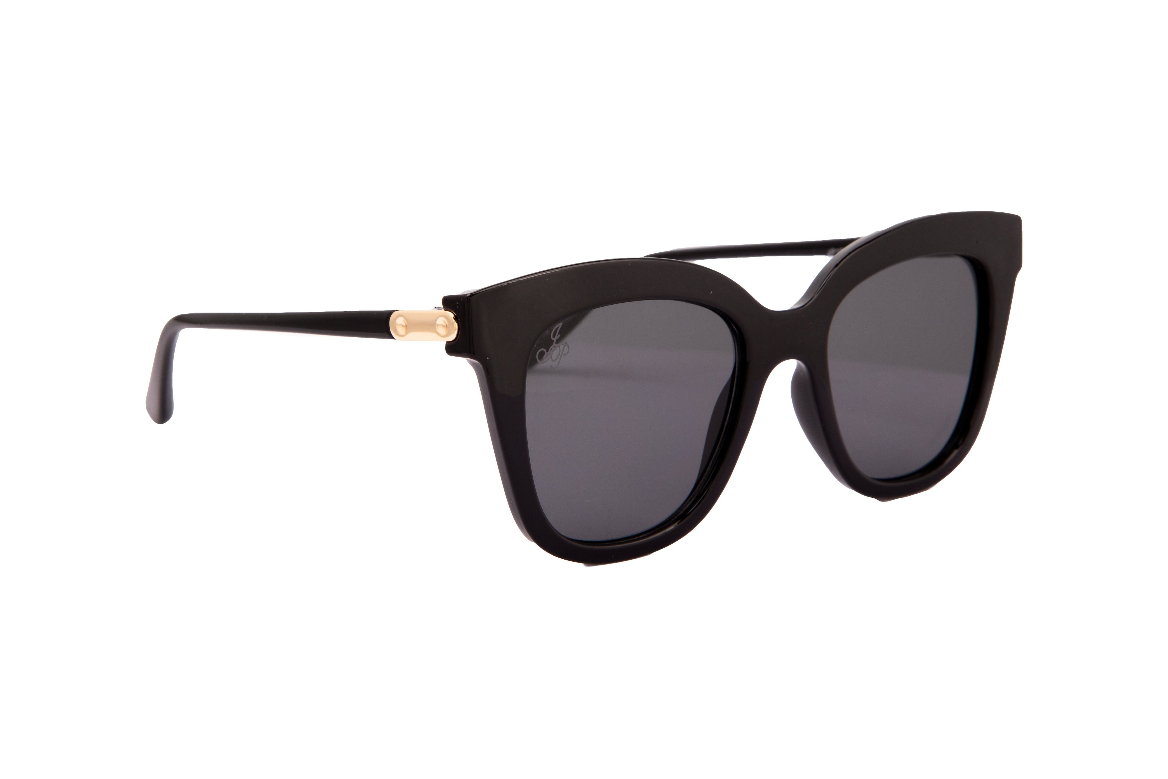 BLACK CAT EYE STYLE WITH GOLD DETAILING SUNGLASSES