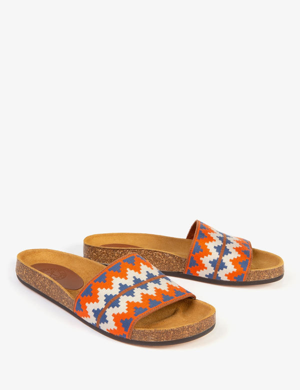 Sol Pampas Slides Orange Blue