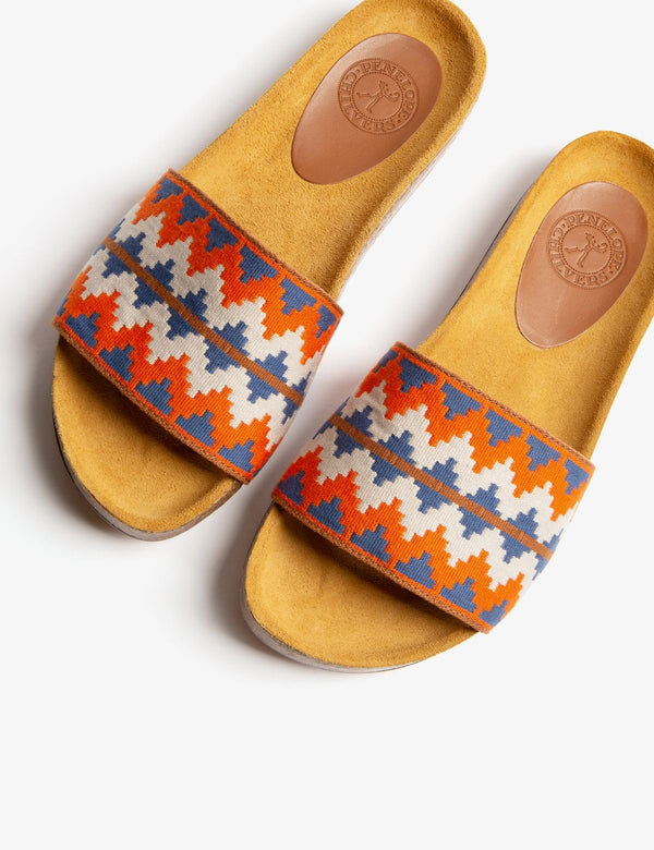 Sol Pampas Slides Orange Blue