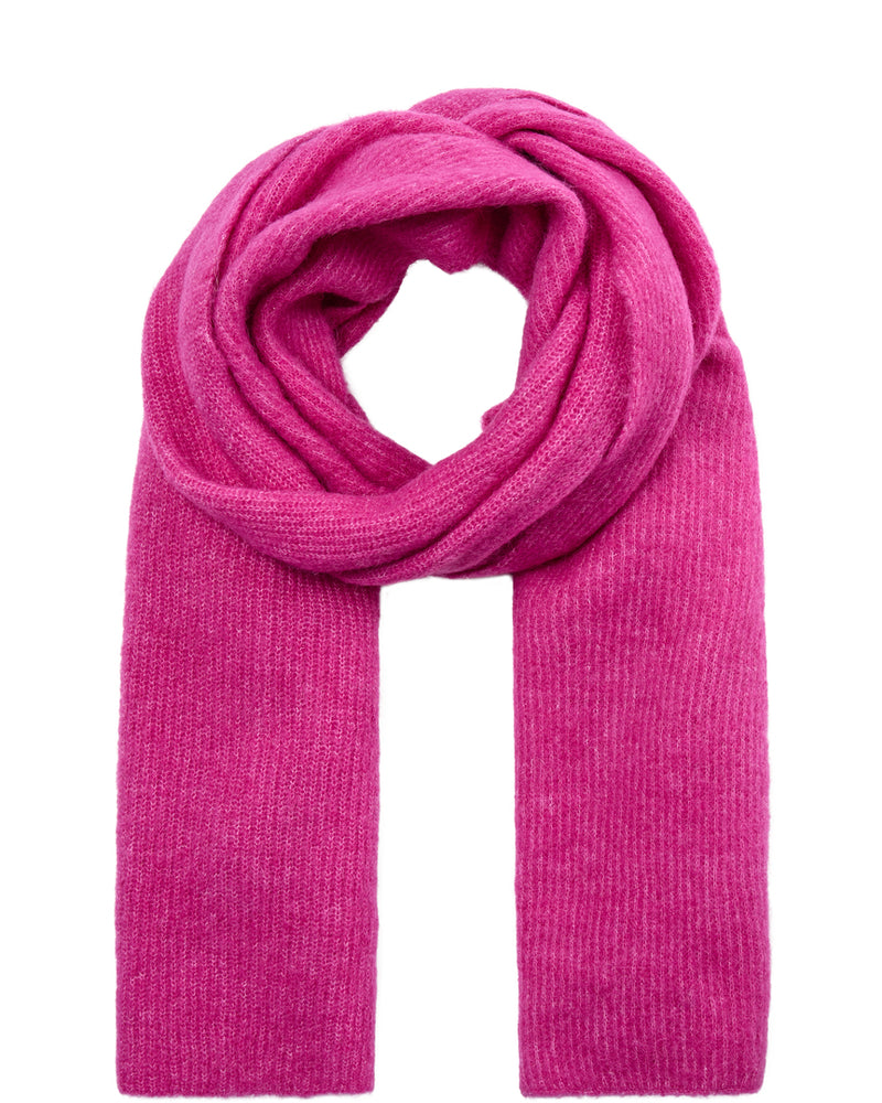 Thora Knit Scarf - Fuchsia